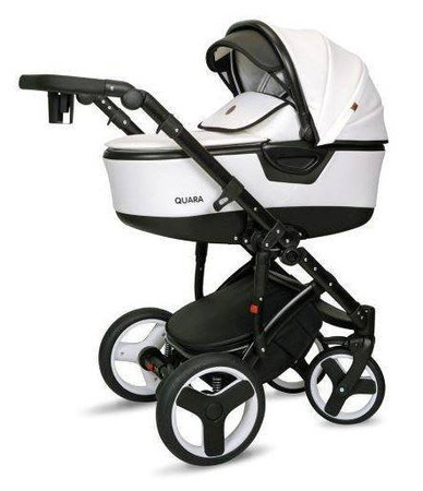 Coto Baby Quara Wózek Głęboko-Spacerowy 2w1 51 White