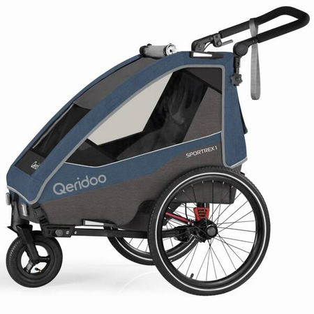 Qeridoo Sportex1 Przyczepka Rowerowa Jeans Blue