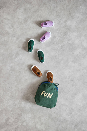 Lassig Ultrawygodne elastyczne trampki dziecięce z antypoślizgową podeszwą Splash & Fun green, rozm. 23