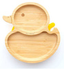 Ecorascals Miseczka Bambusowa Kaczuszka z Przyssawką Żółty