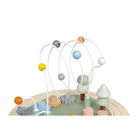 Janod Sweet Cocoon Wielofunkcyjny Drewniany Stolik Edukacyjny z Regulacją Wysokości