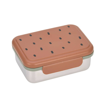 Lassig Lunchbox ze stali nierdzewnej Happy Prints karmelowy