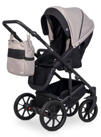 Riko Nuno Pro Wózek Głęboko-Spacerowy 2w1 z Miękką Gondolą Sand