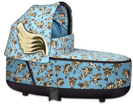 Cybex Mios 2.0 Wózek-Głęboko Spacerowy Wings Jeremy Scott Cherub Blue by Jeremy Scott