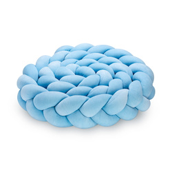 SenLove Ochraniacz do Łóżeczka Warkocz 360cm Niebieski