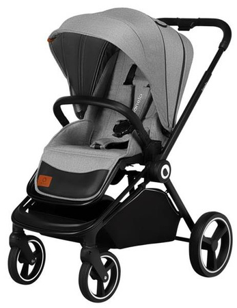 Lionelo Mika Wózek Głęboko-Spacerowy + Fotelik Samochodowy 0-13 kg 3w1 Grey Stone