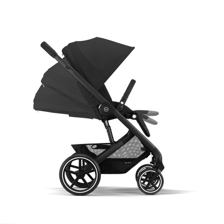 Cybex Balios S Lux Wózek Głęboko-Spacerowy + Cloud G I-Size Fotelik Samochodowy 0-13kg + Baza G + Adaptery Moon Black