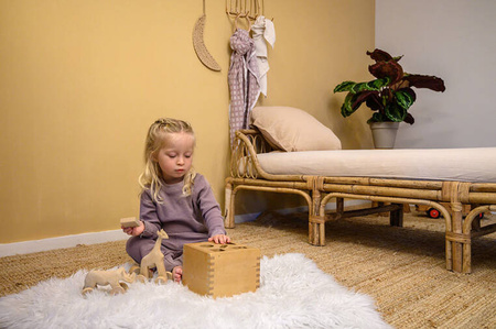 Lodger dwuczęściowa piżamka bawełniana wrzosowa Ciumbelle Rose r. 74