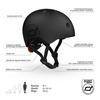SCOOTANDRIDE Kask M-L dla starszych dzieci i nastolatków Black