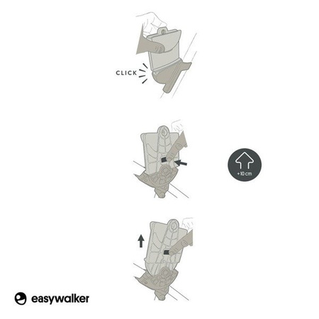 Easywalker Harvey, Harvey 2, Harvey 3 - Adapter wysokości do wózka