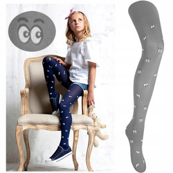 Yoclub! Rajstopy Dziecięce Szare Oczy Rozmiar  (75 - 80 cm)