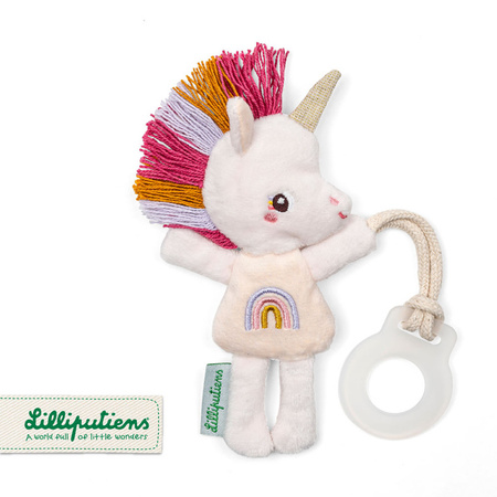 Lilliputiens Zawieszka do smoczka świecąca w ciemności Nocny mini przyjaciel Jednorożec Lena 0 m+