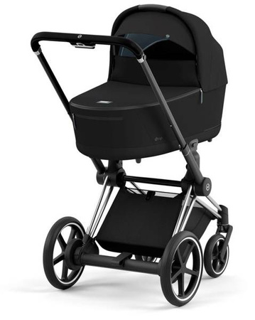 Cybex e-Priam 4.0 Rama ze Stelażem Siedziska + Gondola Wózek Głęboki Deep Black
