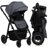 Lionelo Amber Plus Wózek Głęboko-Spacerowy 2w1 Grey Graphite