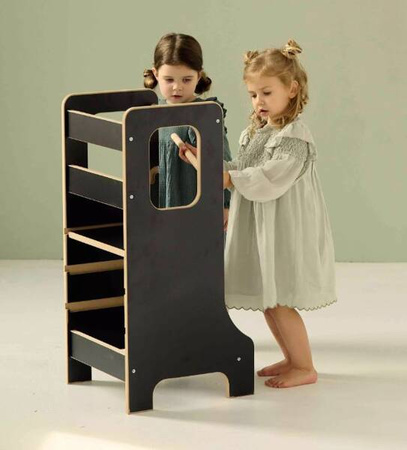 Baby Wood Slim M Kitchen Helper Czarny