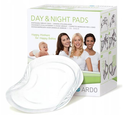 Ardo Jednorazowe Wkładki Laktacyjne Day&Night 30 szt.