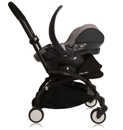 Fotelik samochodowy Babyzen BeSafe iZi Go Modular + adaptery - szary Szary