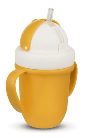 Canpol Babies Matte Pastels KubekZe Składaną Rurką Silikonową 210ml 56/522_yel Yellow