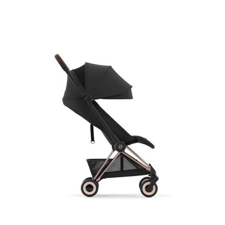 Cybex Coya Wózek Spacerowy Rama Rosegold Sepia Black + Pałąk do Wózka