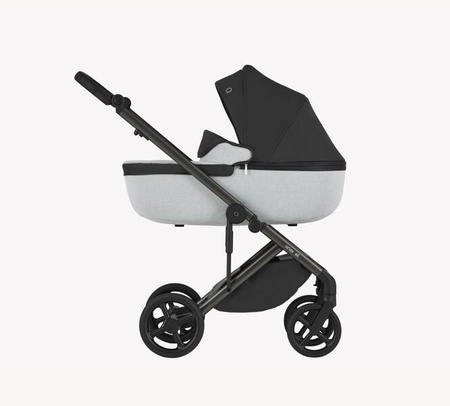 Anex Eli Wózek Głęboko-Spacerowy No.5 + Cybex Aton B2 i-Size Fotelik Samochodowy 0-13kg + Baza One Volcano Black