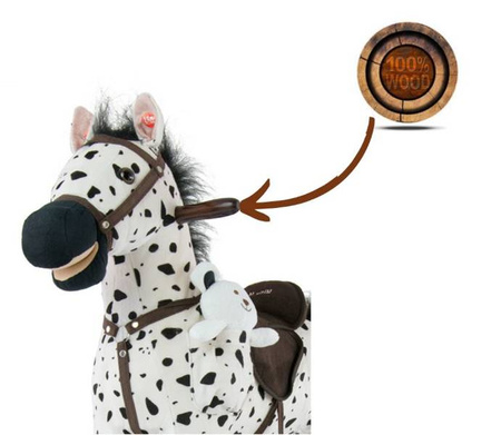 Milly Mally Koń Na Biegunach Mustang Black Dot