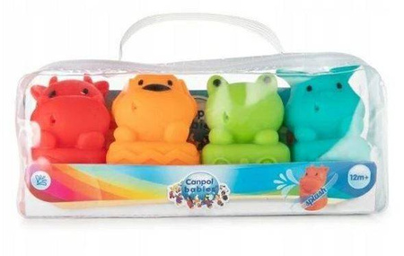 Canpol Babies Zestaw Zabawek Do Kąpieli Z Psikawką Zwierzaki 4szt 79/400