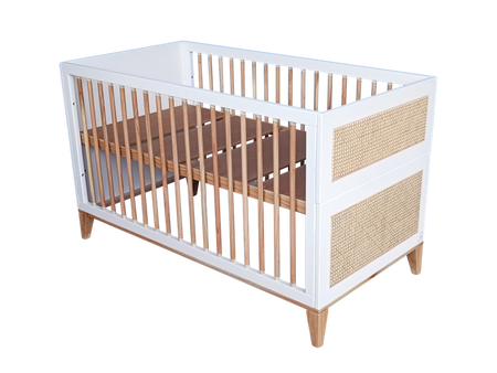 Theo Bebe Nami Wielofunkcyjne Łóżeczko Ratanowe 70x140cm Neige