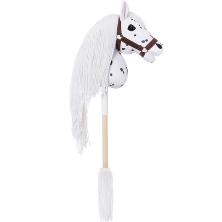 Hoppihorse Koń na Kiju Hobby Horse A3 Biały 66cm