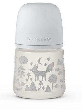 Suavinex Butelka 150 ml Smoczek Fizjologiczny Pro Wolny Przepływ Szary Fox