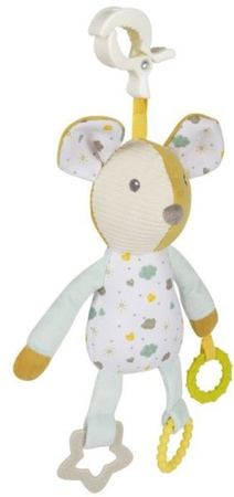 Canpol Babies Mouse Pluszowa Przytulanka dla Niemowląt z Gryzakami 77/201