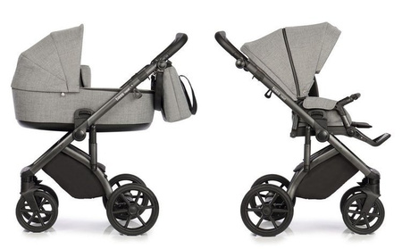 Roan Bass Next Wózek Głęboko-Spacerowy 2w1 Titanium