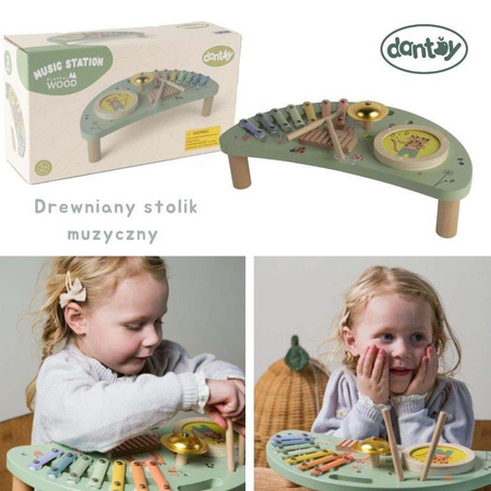 Dantoy Drewniany muzyczny stolik