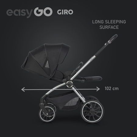 EasyGo Giro Wózek Głęboko-Spacerowy Ebony Black