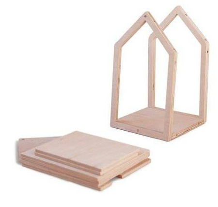 Babai Drewniana Zabawka Domek Dla Lalek z Magnes Rozmiar L Naturalny