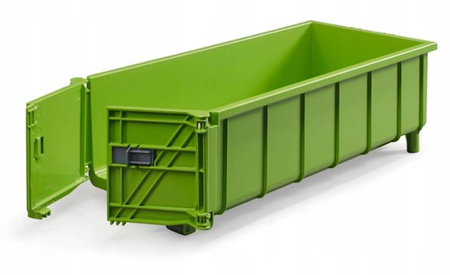 Bruder Przyczepa Z Kontenerem Typu Hakowiec Do Traktorów Zielona