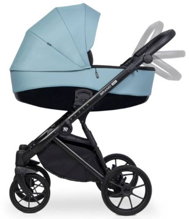 Riko Brano Pro Wózek Głęboko-Spacerowy 2w1 Crystal Blue