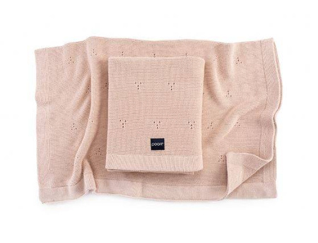 Poofi Kocyk Bawełniany Paris Brzoskwiniowy 80x100