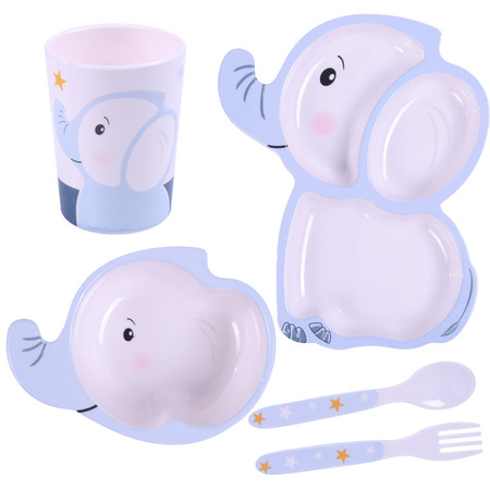 Bocioland Zestaw Naczyń 5 Elementów Słoń