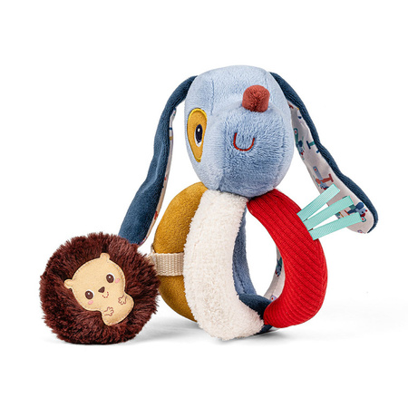 Lilliputiens Grzechotka z uchwytami Piesek Jules 6 m+