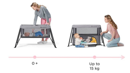 Kinderkraft Movi Łóżeczko Turystyczne Grey