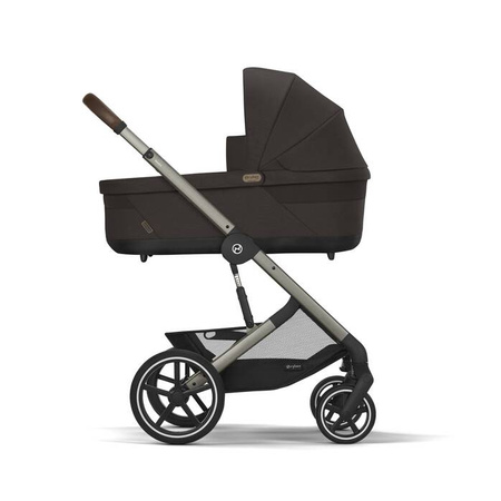 Cybex Balios S Lux 2.0 Wózek Głęboko-Spacerowy Chocolate Brown + Cybex Cloud G I - Size Fotelik Samochodowy 0-13 kg + Adaptery