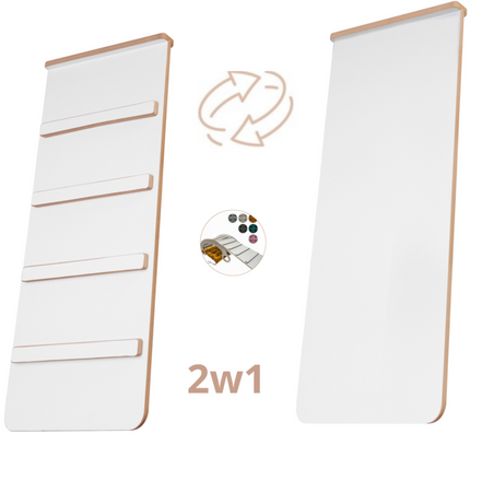 GUGI Bujak Drewniany Montessori Mały M+ Drabinka/Zjeżdżalnia Zestaw Wspinaczkowy