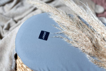 Poofi Prześcieradło do Wózka Organic Dusty Blue PF 648