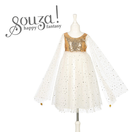 Souza! Sukienka wizytowa tiulowa z rękawami Dorianne 3-4 lata