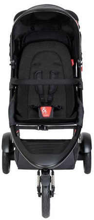 Phil&Teds Dot Wózek Spacerowy Bliźniaczy Czarny