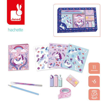 Janod Zestaw piśmienniczy Jednorożce Kraina snów 6+
