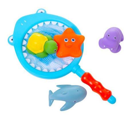 Bocioland Siatka Do Łowienia Zabawek Rekin + 5 Zabawek BL032