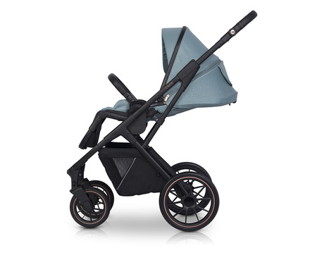 Cavoe Axo Shine Wózek Głęboko-Spacerowy 2w1 + Torba + Adaptery Boho Green