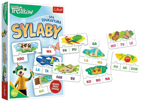 Trefl Sylaby Gra Edukacyjna Rodzina Treflików
