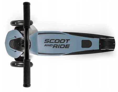 Scootandride Highwaykick 5 LED Hulajnoga Składana Ze Świecącymi Kółkami 5+ Steel